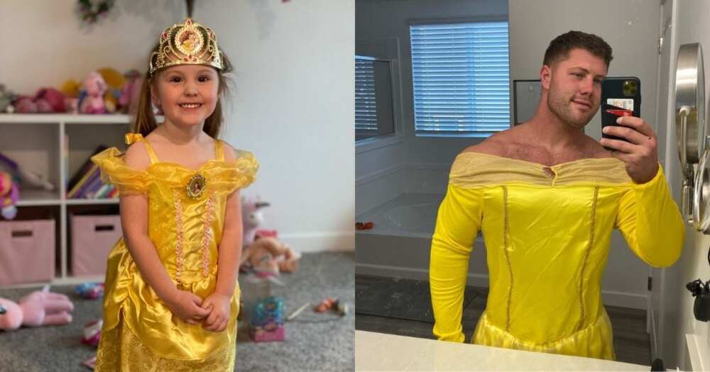 Dad dresses up as princess to make daughter happy: Internet reacts Dad dresses up as princess to make daughter happy: Internet reacts
