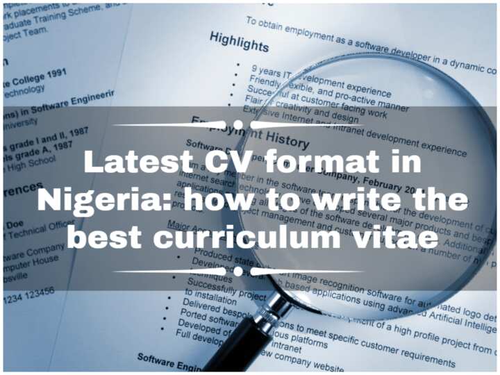 Latest CV format in Nigeria: how to write the best curriculum vitae