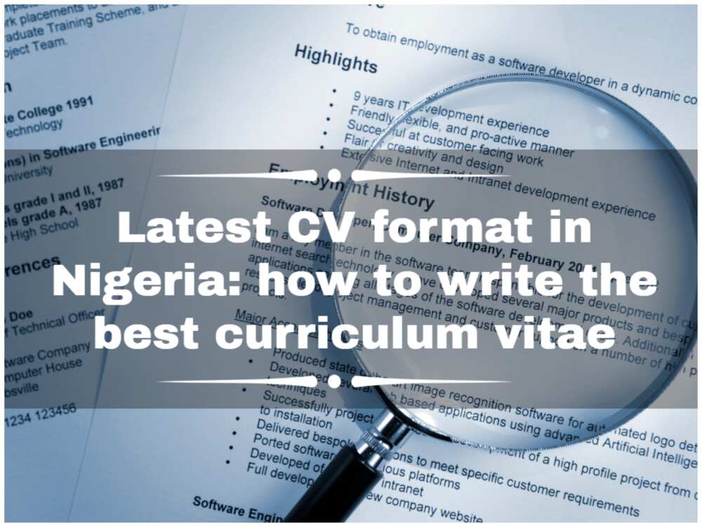 CV format in Nigeria