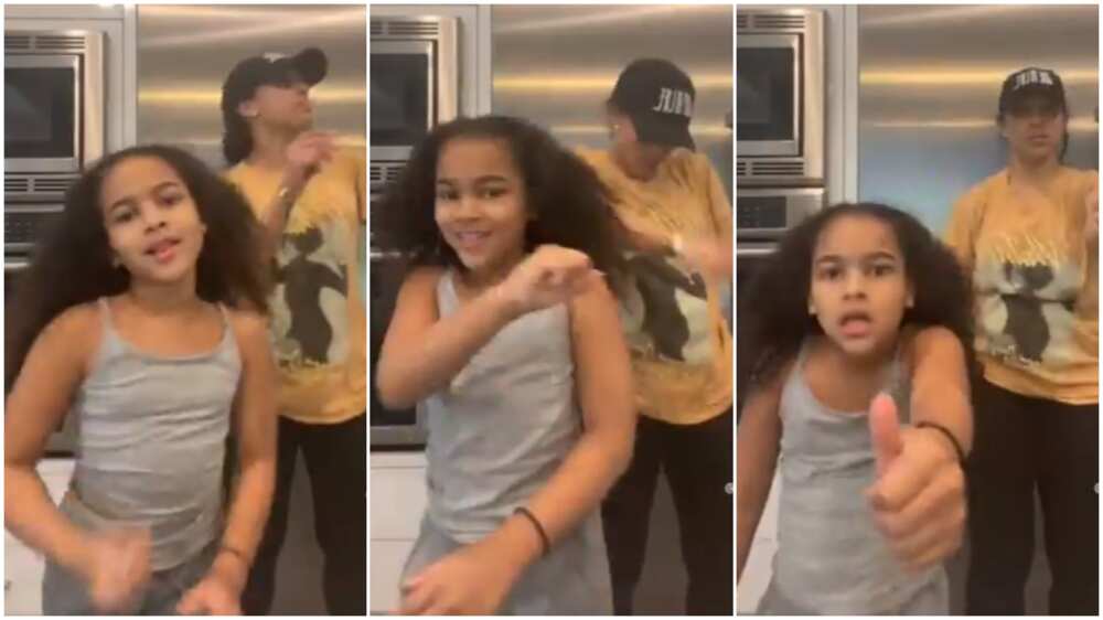 See how this little girl tried to beat her mother in dance 'competition'