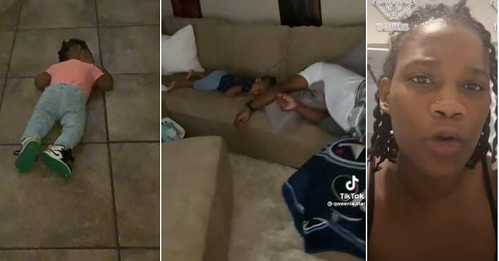 Lady who Asked Dad to Babysit Her Children Gets the Shock of Her Life after  Returning, Video Causes Frenzy 