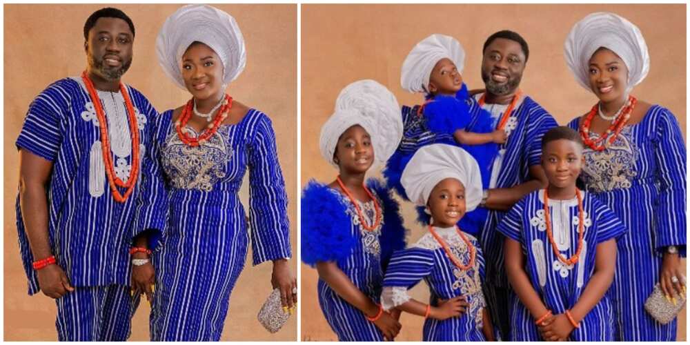 Photos of Mercy Johnson and her family.