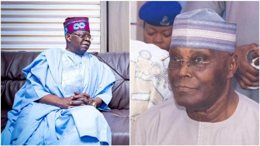 Asiwaju Bola Tinubu da Atiku Abubakar. Asiwaju Bola Tinubu da Atiku Abubakar.