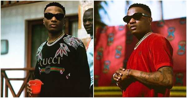 Photos of singer Wizkid.