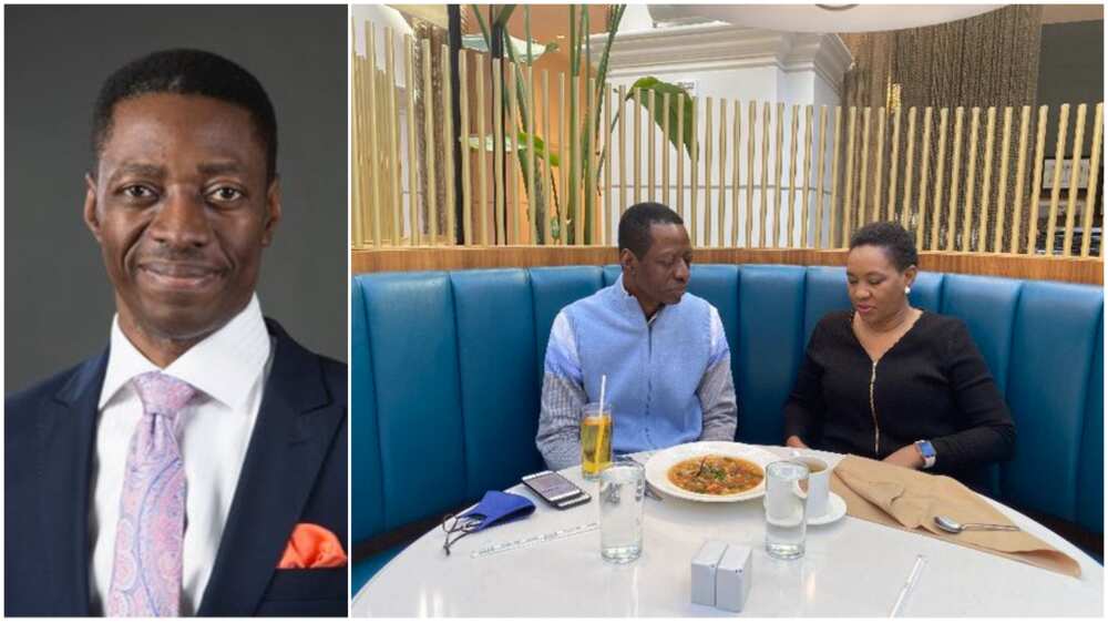 Pastor Sam Adeyemi wishes wife Happy Valentine's Day, shares cute date photo