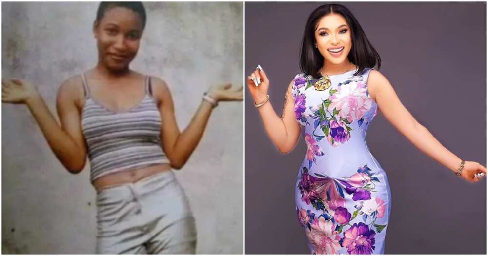 Photo of Tonto Dikeh as a girl.