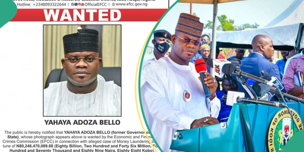 The EFCC has declared the former governor of Kogi state, Yahaya Bello, wanted over N80.2 Billion fraud