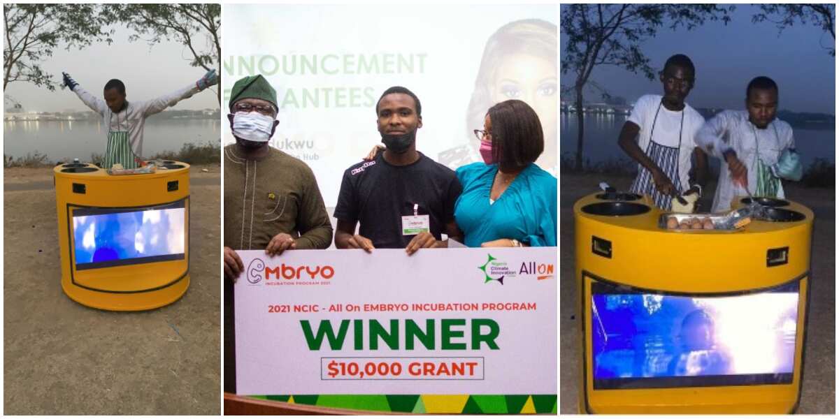 Nigerian university student who created a solar-powered cooker that has a television gets N4m start-up grant