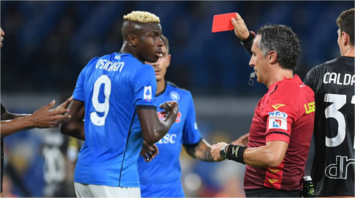 Heartbreak as Super Eagles striker receives first Serie A red card in opening game of the season