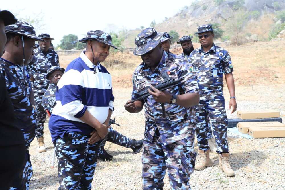 IGP and policemen IGP and policemen