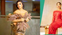 "Queen of Ankara fashion": Actress Tonto Dikeh turns heads with beautiful brown outfit