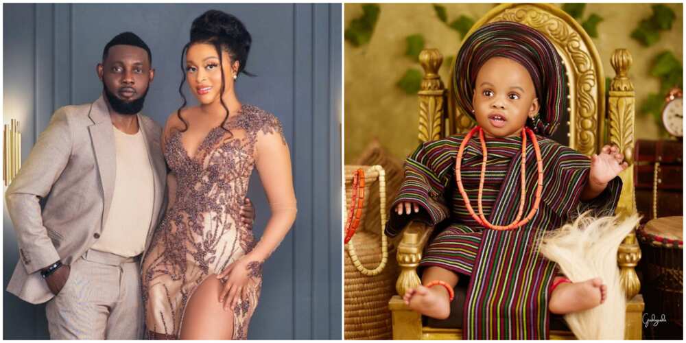 AY Makun and wife, Comedian AY's second child Ayomdie Makun