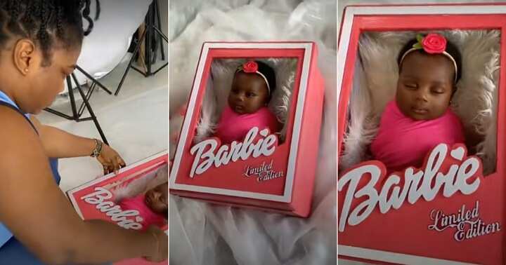 Barbie having a online baby video