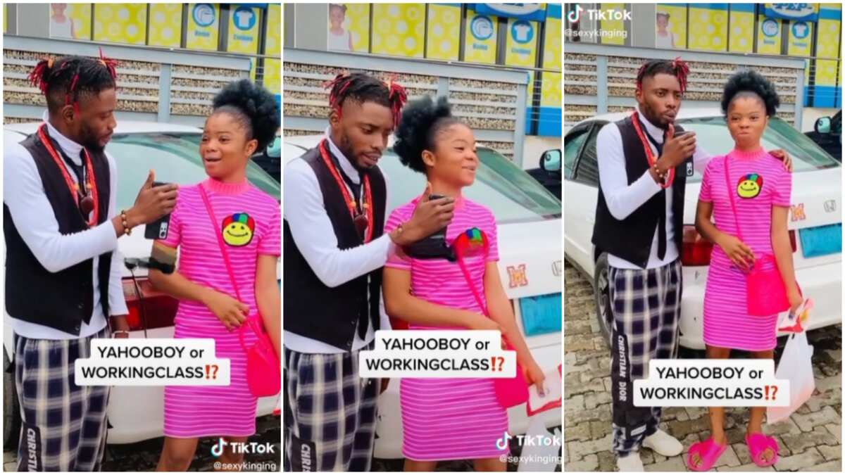 This is the moment a beautiful Nigerian lady said she would date a yahoo over a working class; here are her reasons (watch video)