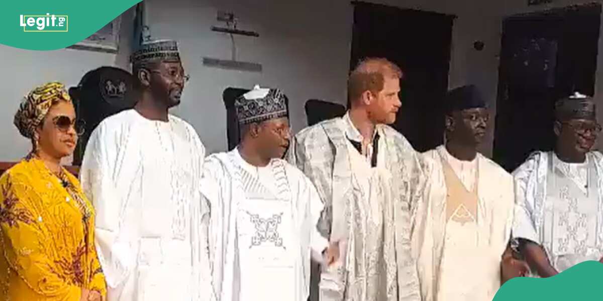 Watch video: Excitement as northern governor gives Prince Harry precious gift during royal visit