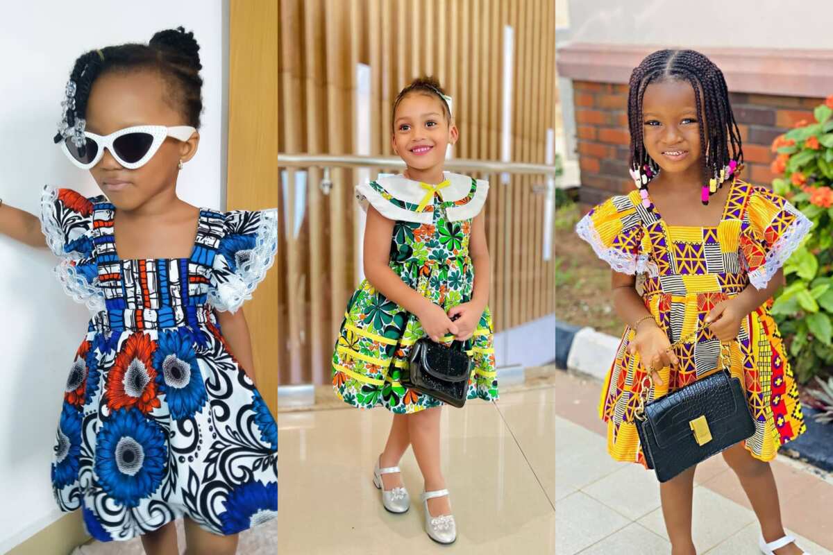 Lace on Ankara for Kids.. kids dress styles by Semasa Clothing. 0243742208  | African dresses for kids, Pretty dresses for kids, Kids dress
