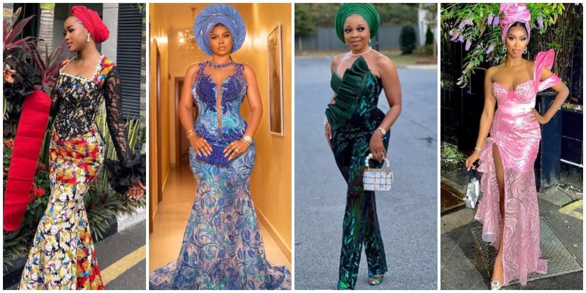 African Fashion: 9 Ladies Command Attention in Head-Turning Asoebi