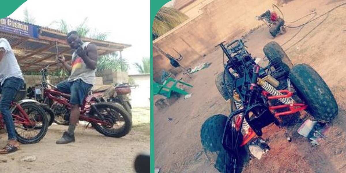 This Nigerian man is building motorcycles with condemned irons and people are buying them