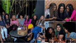 Chilling with the big girls: Ini Edo says, shares cute photos with Genevieve, Omotola, Uche Jombo, others