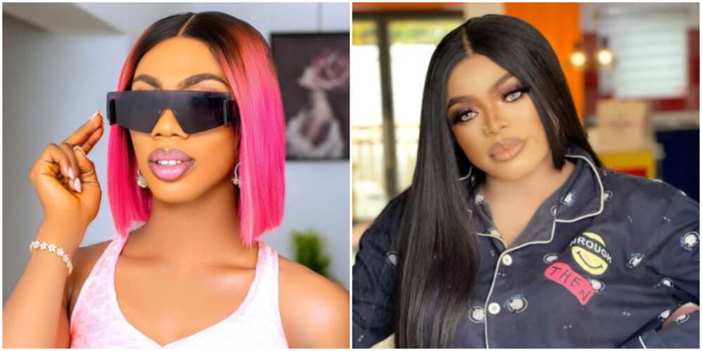 James shades Bobrisky on social media