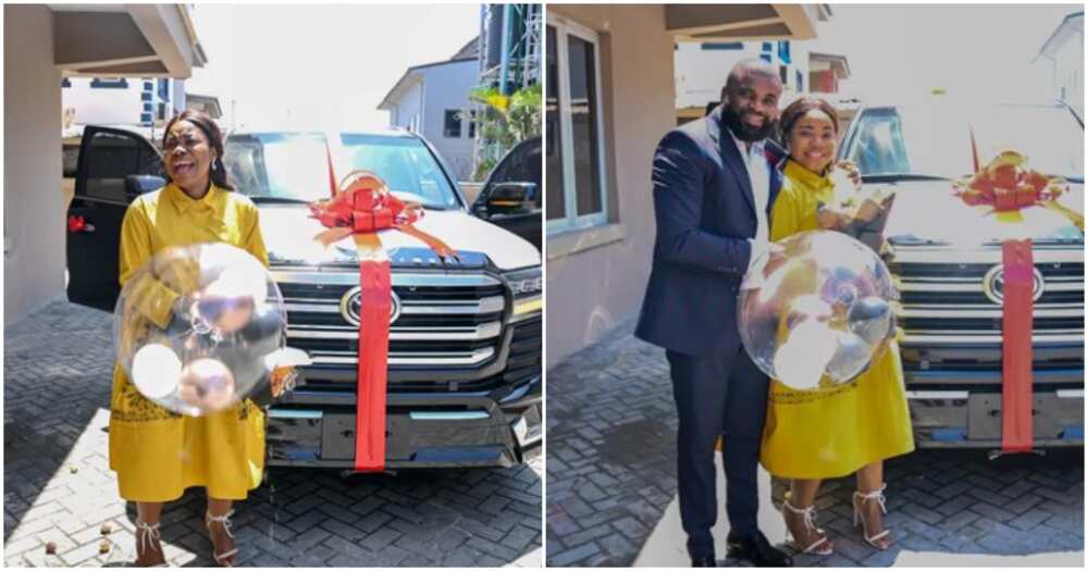 Pastor Blessed gives his wife Mercy Chinwo