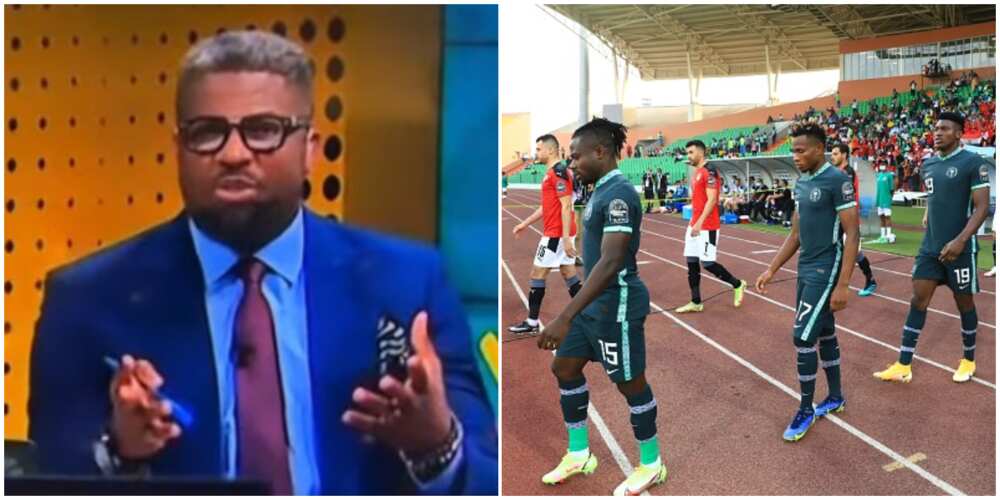 Moment sport pundit switched lingua while reporting Nigeria's AFCON exit goes viral, video causes stir