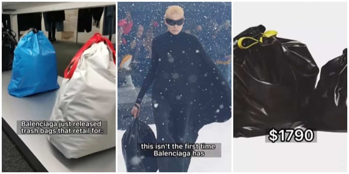 Reactions as Balenciaga Sells Trash Bag for Over N700k: It's