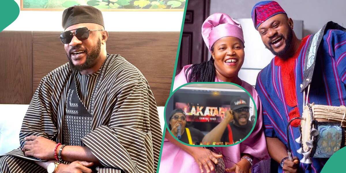 Watch fun video of Odunlade Adekola's wife, a deaconess, showing her rare dance moves that have left people laughing