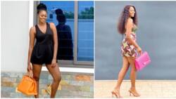 Yvonne Nelson catches up with Jackie Appiah's luxury bag collection in 5 photos