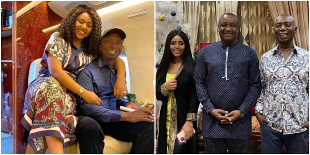 Ned Nwoko and Regina Daniels host Festus Keyamo in their Abuja home