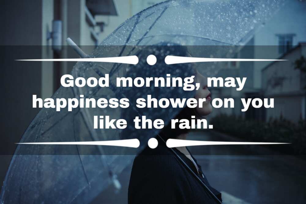 rainy good morning messages