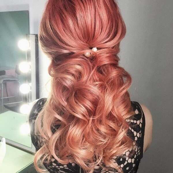 Strawberry blonde ombre