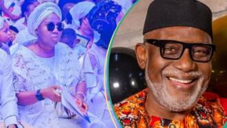 Akeredolu's wife pens controversial tribute to husband: "They’re angry you love your Igbo wife"
