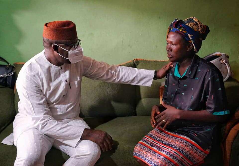 Ekiti governor, Fayemi, pays condolence visit to wife of air force officer who died in Abuja plane crash