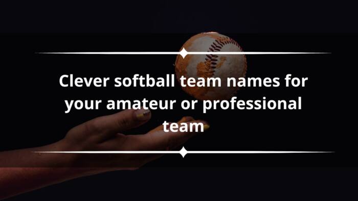 260+ clever softball team names for your amateur or professional team