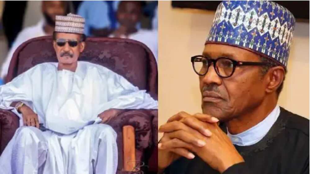 Kanal Dangiwa Umar da Shugaba Buhari. Kanal Dangiwa Umar da Shugaba Buhari.
