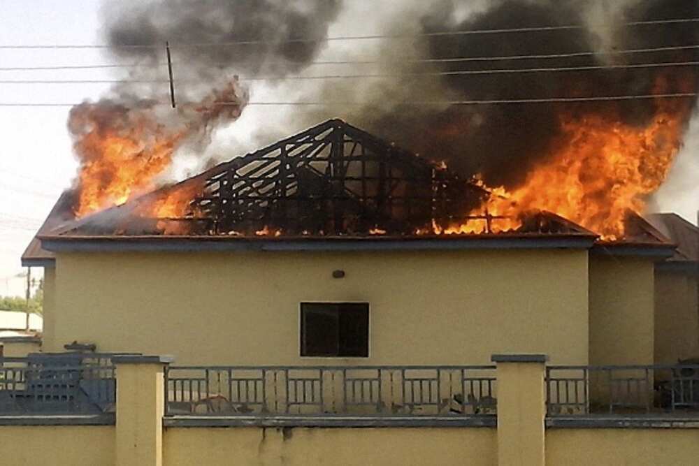 Fear Grips Abia State as IPOB Sets Another Police Station On Fire; Officers Scamper for Safety