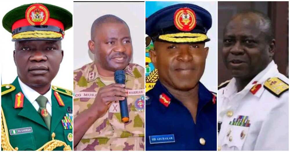 New service chiefs/ Retirement in military/ Generals to retire/ Tinubu's new service chief