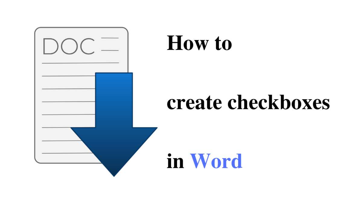 check box in word 2016