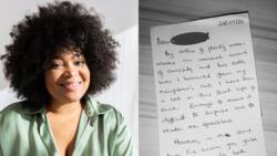 "My sub-mumu button": Lady leaks the handwritten letter she received from an admirer, hints at saying yes