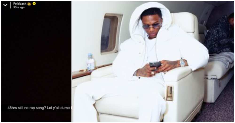 Wizkid continues to troll Nigerian rappers.
