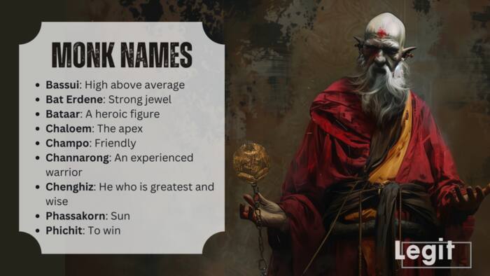 90+ awesome monk names with meanings from different traditions