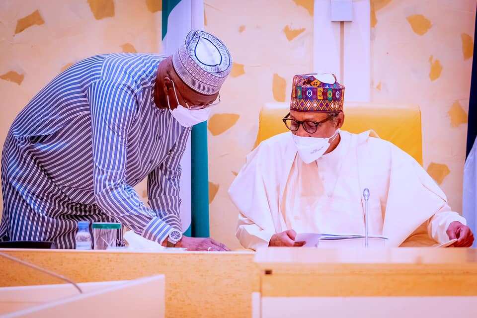 Buhari and SGF Mustapha