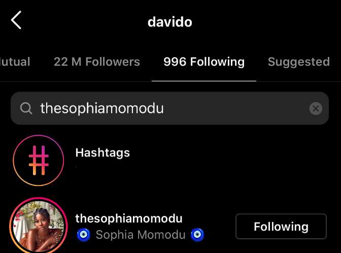 Davido and Sophia Momodu