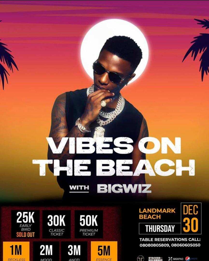 Big Wiz to Round Up 2021 with Live Performance at Vibes on the Beach Concert