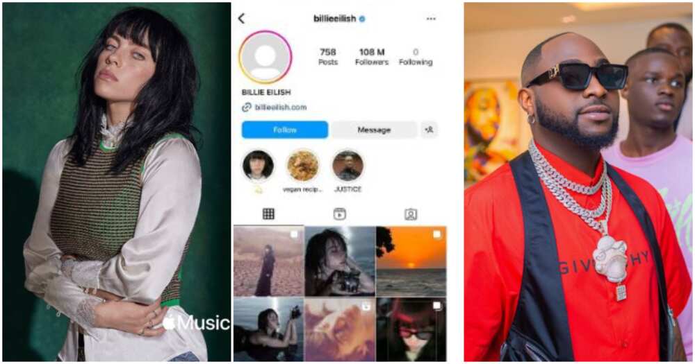 Photos of Davido and Billie Eilish Photos of Davido and Billie Eilish