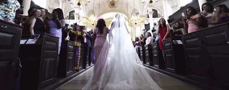 Groom weeps as his bride arrives wedding venue like a queen in cute video