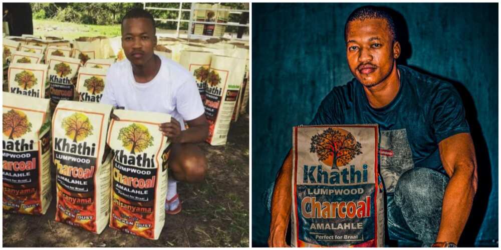 Social Media Reacts as Young Graduate Begins Selling Charcoal, Brands and Packages It