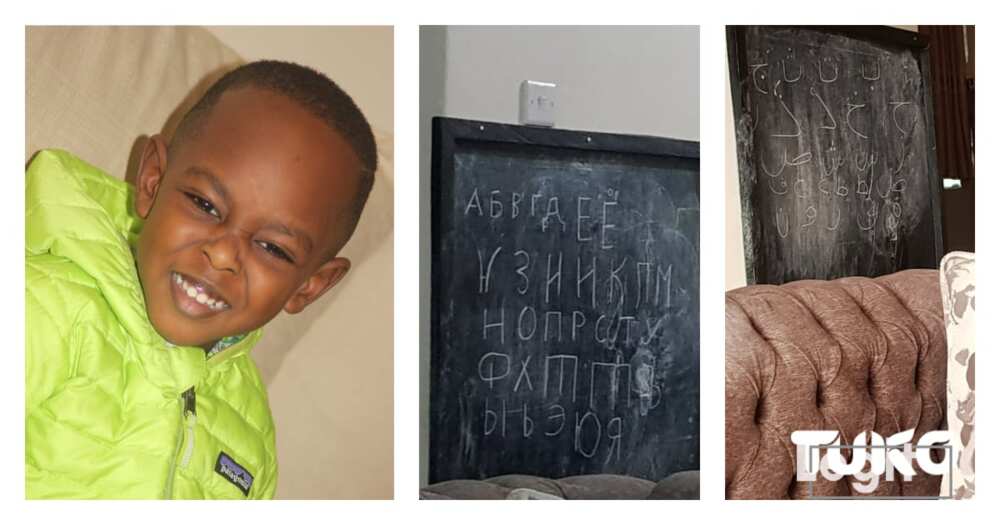 Kodjoe Mwobie: 5-year-old with photographic memory writes alphabets from 6 languages