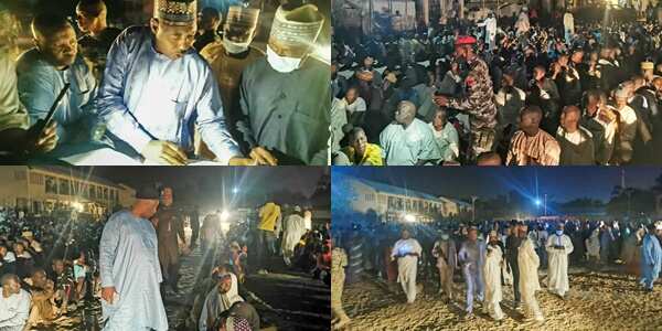 Fear as Governor Zulum visits IDPs camp at 1am, discovers 650 ghost households; Photos spark reactions